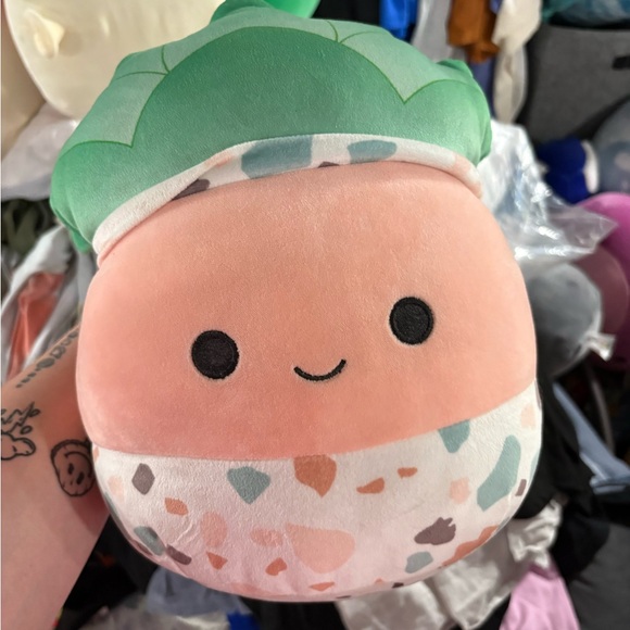 Squishmallows Green and Pink Stuffed Animal - Picture 1 of 1